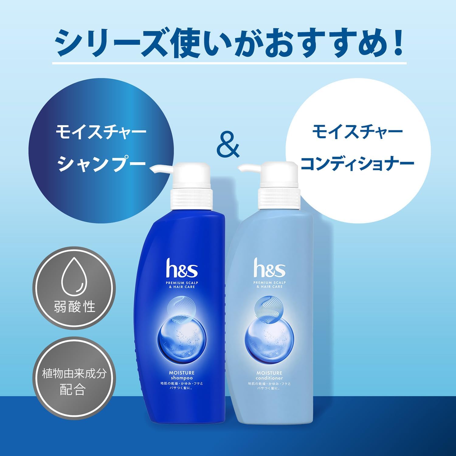 h&s シャンプー&コンディショナー 2.2L+2.2KG 7 個分+7 個分 詰め替え 大容量 モイスチャー エイチアンドエス セット買い h&s シャンプー&コンディショナー 2.2L+2.2KG 7 個分+7 個分 詰め替え 大容量 モイスチャー エイチアンドエス セット買い
