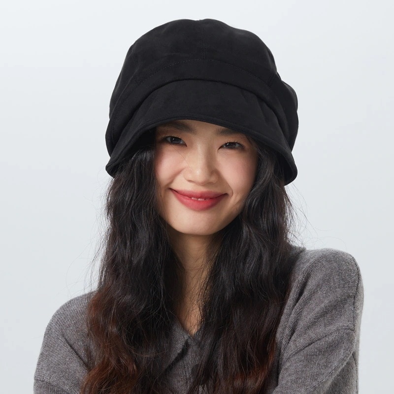 【1つ買うと1つ無料】ラッキーバッグ 帽子 レディース 新作 スリーインワン パイルハット スエード オールマッチ フィッシャーマンハット 盆地帽 頭周り大ベレー