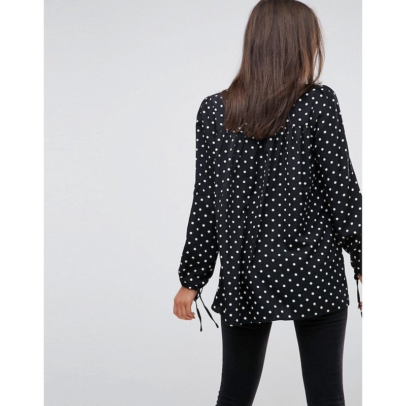 グラマラス レディース トップス【Glamorous Tall Relaxed Smock Top In Spot】White multi グラマラス レディース トップス【Glamorous Tall Relaxed Smock Top In Spot】White multi