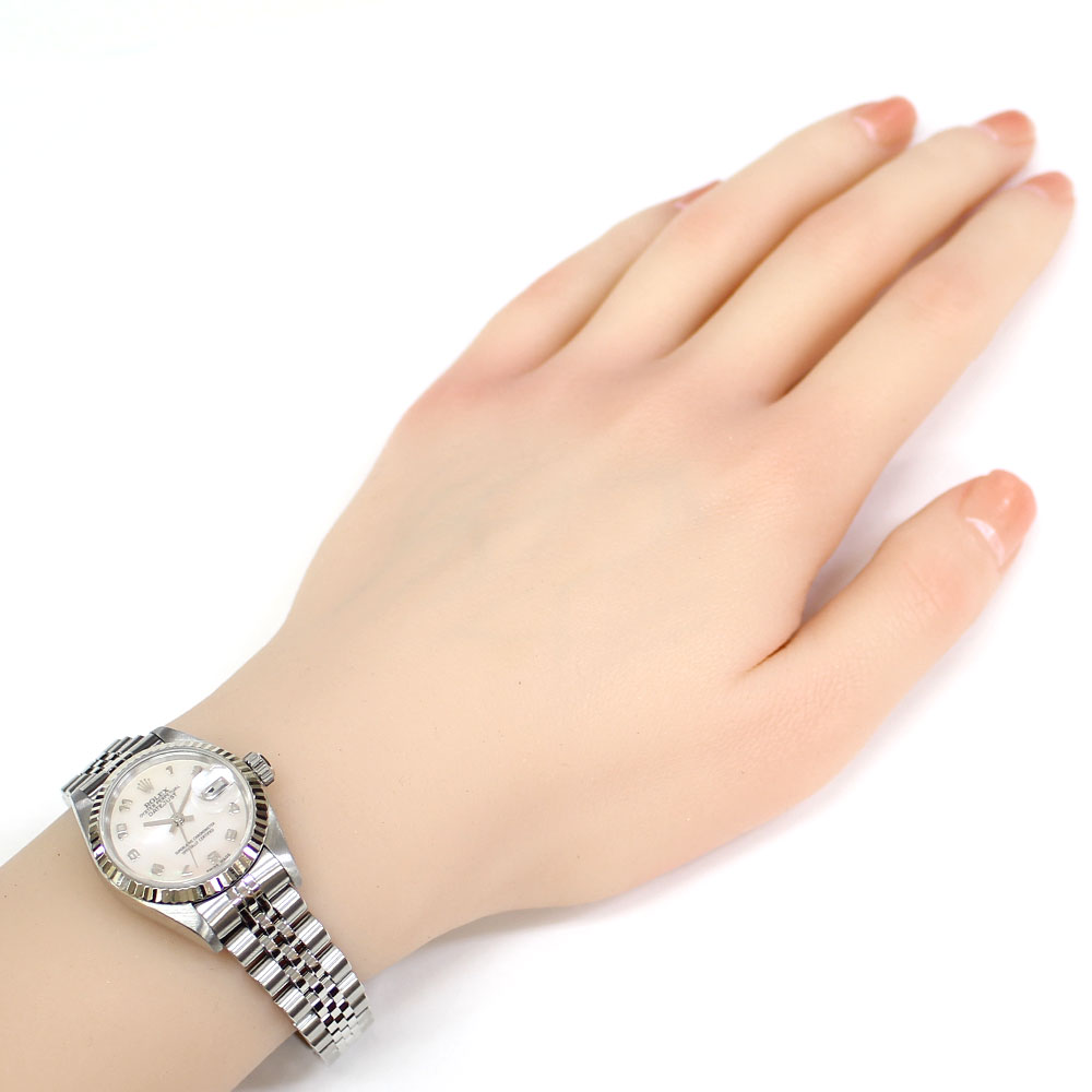 ロレックス デイトジャスト オイスターパーペチュアル 腕時計 ステンレススチール 79174NA 自動巻き 1年保証 ROLEX 中古