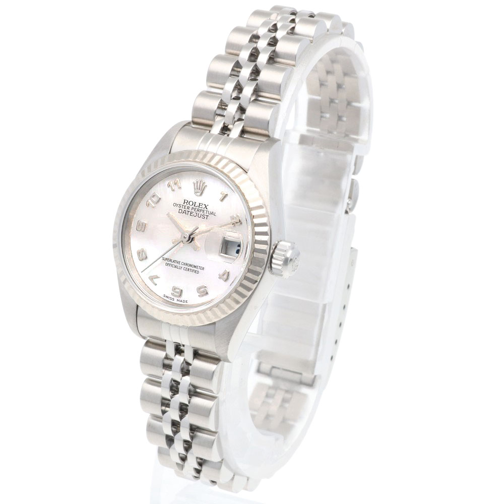 ロレックス デイトジャスト オイスターパーペチュアル 腕時計 ステンレススチール 79174NA 自動巻き 1年保証 ROLEX 中古