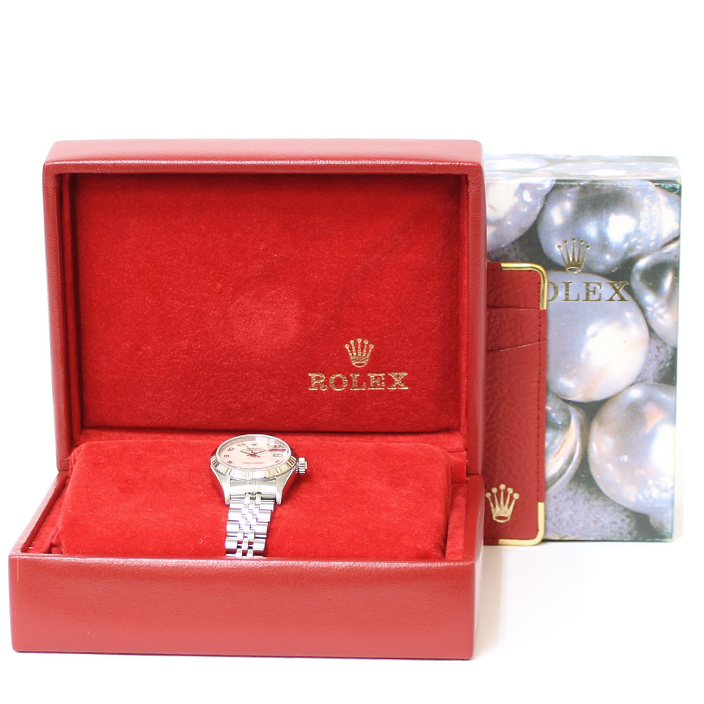 ロレックス デイトジャスト オイスターパーペチュアル 腕時計 ステンレススチール 79174NA 自動巻き 1年保証 ROLEX 中古