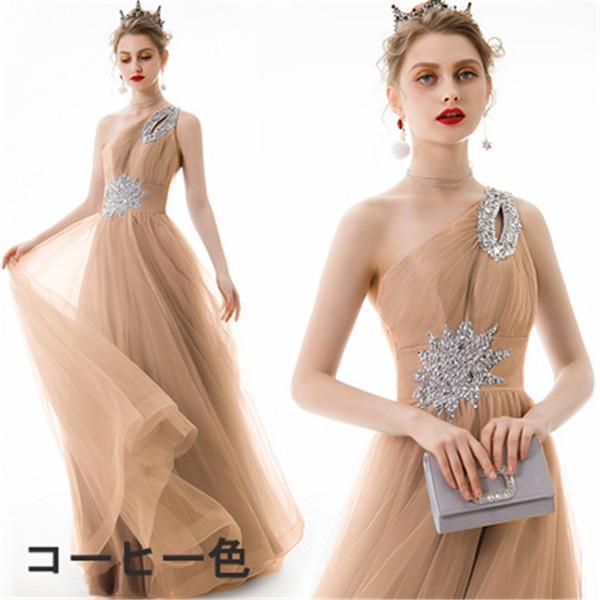 パーティードレス ワンショルダー ロング丈 披露宴 ロングドレス 大きいサイズ ドレス ワンピース パーティードレス ワンショルダー ロング丈 披露宴 ロングドレス 大きいサイズ ドレス ワンピース