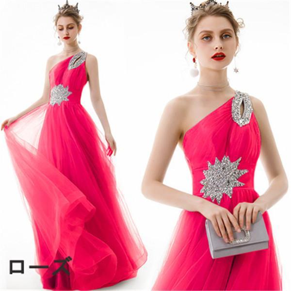 パーティードレス ワンショルダー ロング丈 披露宴 ロングドレス 大きいサイズ ドレス ワンピース パーティードレス ワンショルダー ロング丈 披露宴 ロングドレス 大きいサイズ ドレス ワンピース