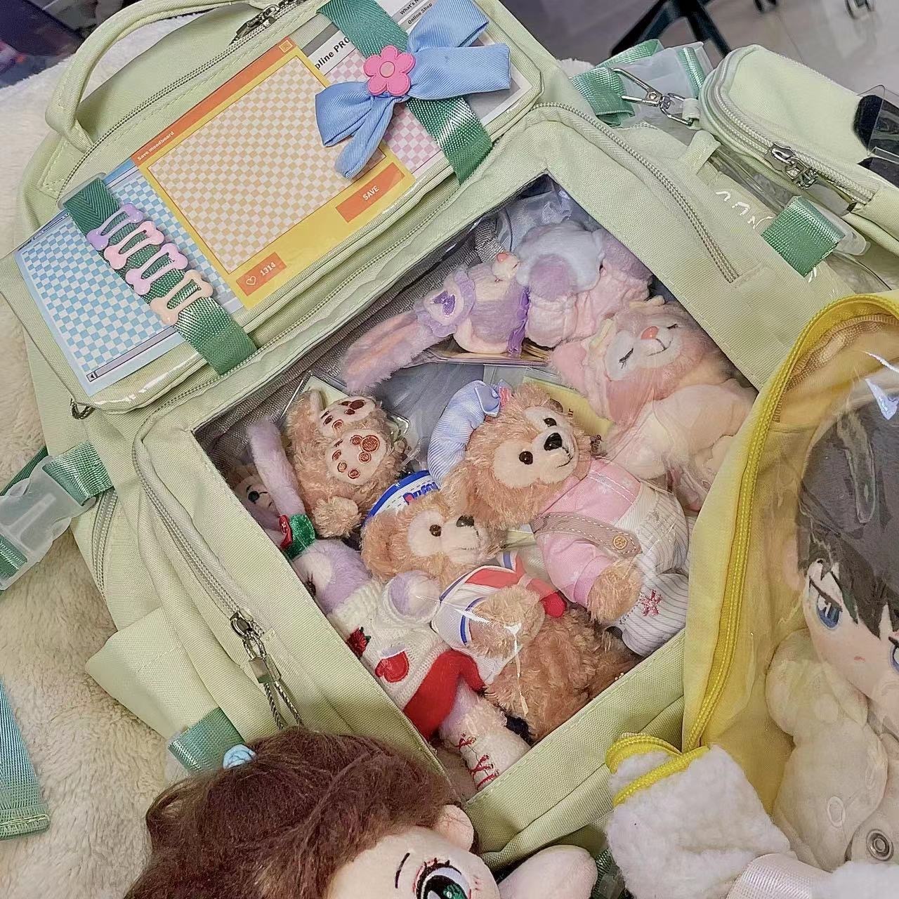 痛バッグ 大容量 3way リュック ショルダー ハンド 韓国 缶バッチ 通勤/通学 痛バッグ スクエア 痛リュック 推し活 デコ ぬいぐるみ バッグ オタク 痛バ リュックサック 5色 痛バッグ 大容量 3way リュック ショルダー ハンド 韓国 缶バッチ 通勤/通学 痛バッグ スクエア 痛リュック 推し活 デコ ぬいぐるみ バッグ オタク 痛バ リュックサック 5色