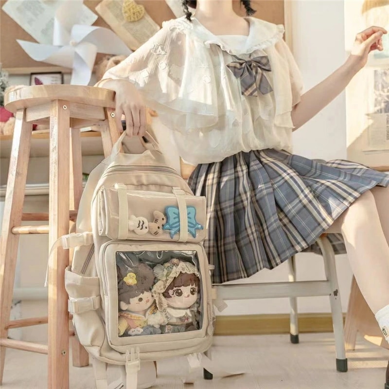 痛バッグ 大容量 3way リュック ショルダー ハンド 韓国 缶バッチ 通勤/通学 痛バッグ スクエア 痛リュック 推し活 デコ ぬいぐるみ バッグ オタク 痛バ リュックサック 5色 痛バッグ 大容量 3way リュック ショルダー ハンド 韓国 缶バッチ 通勤/通学 痛バッグ スクエア 痛リュック 推し活 デコ ぬいぐるみ バッグ オタク 痛バ リュックサック 5色