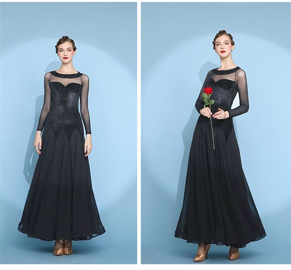 社交ダンス衣装 社交ダンス ドレス スタンダード 社交ダンス衣装 ワンピース タンゴ モダンドレス 黒 大きいサイズ 長袖 社交ダンスドレス 広がる裾 競技着 練習着 演出用 ワルツダンス ダンス衣装 社交ダンス衣装 社交ダンス ドレス スタンダード 社交ダンス衣装 ワンピース タンゴ モダンドレス 黒 大きいサイズ 長袖 社交ダンスドレス 広がる裾 競技着 練習着 演出用 ワルツダンス ダンス衣装