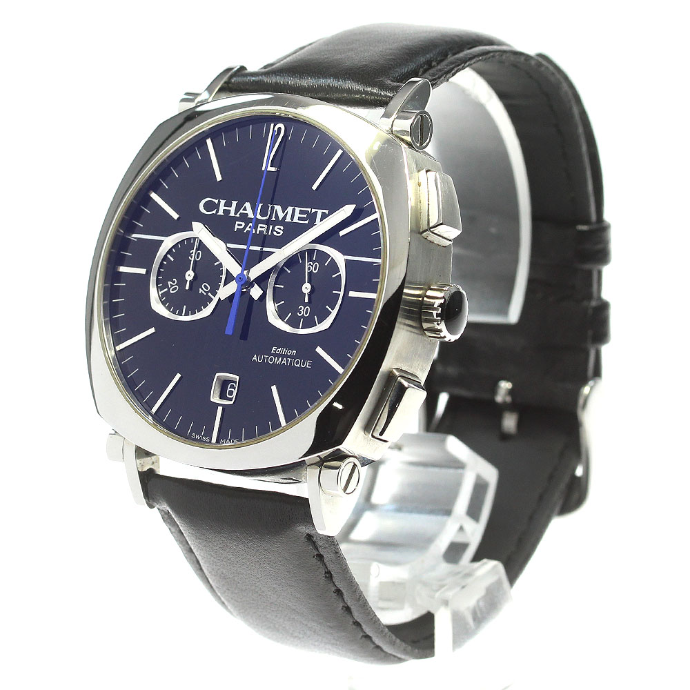 ショーメ CHAUMET ダンディ クロノグラフ 自動巻き 箱付き