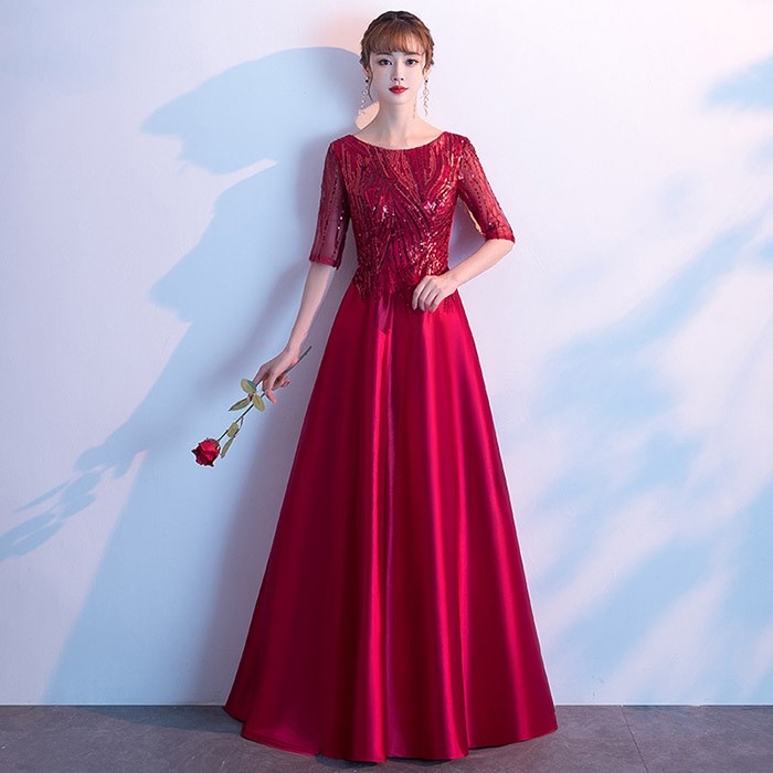 新品登場 ドレス 大人 ピアノ 発表会 演奏会用ドレス ロングドレス 演奏会 イブニングドレス 結婚式 母親 ピアノ発表会 中学生 パーティードレス 発表会ドレス 大きいサイズ 高校生 キラキラ コン_6