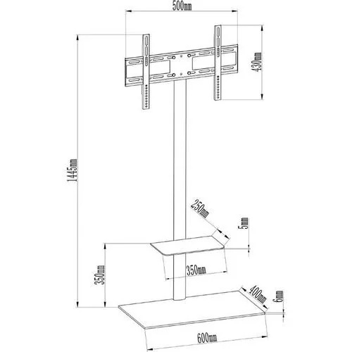 JAPANNEXT JN2355JR スリムテレビスタンド 28-55インチ液晶モニター・TV対応 壁寄せ