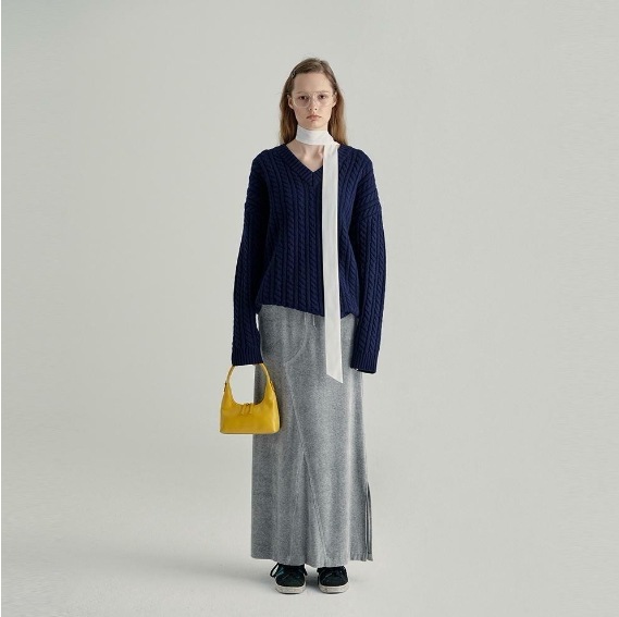 【MARGESHERWOOD】 HOBO MINI+STRAP : YELLOW GLOSSY PLAIN