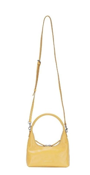 【MARGESHERWOOD】 HOBO MINI+STRAP : YELLOW GLOSSY PLAIN