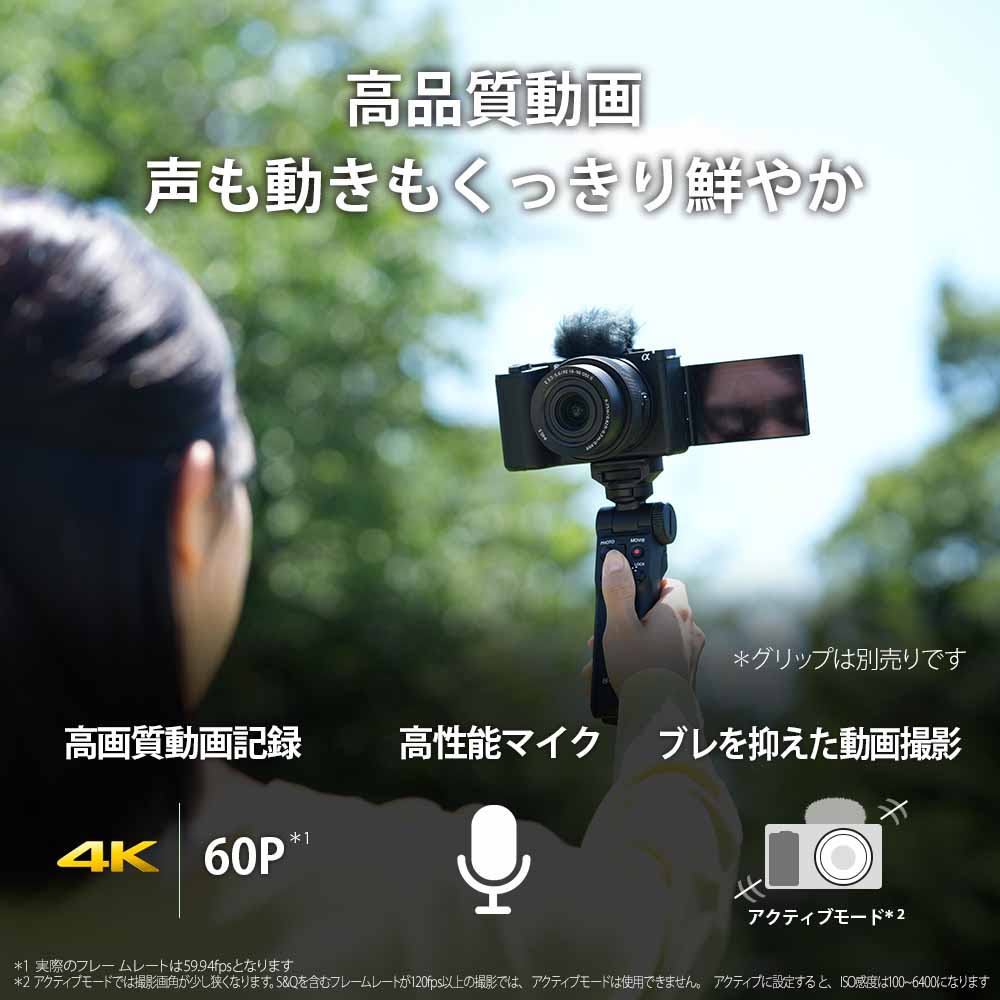 ソニー ZV-E10M2X-W デジタルカメラ「VLOGCAM ZV-E10 II」ダブルズームレンズキット（ホワイト） ZVE10M2XW