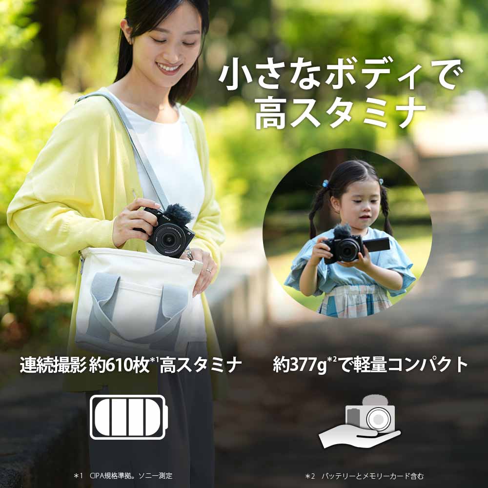 ソニー ZV-E10M2X-W デジタルカメラ「VLOGCAM ZV-E10 II」ダブルズームレンズキット（ホワイト） ZVE10M2XW