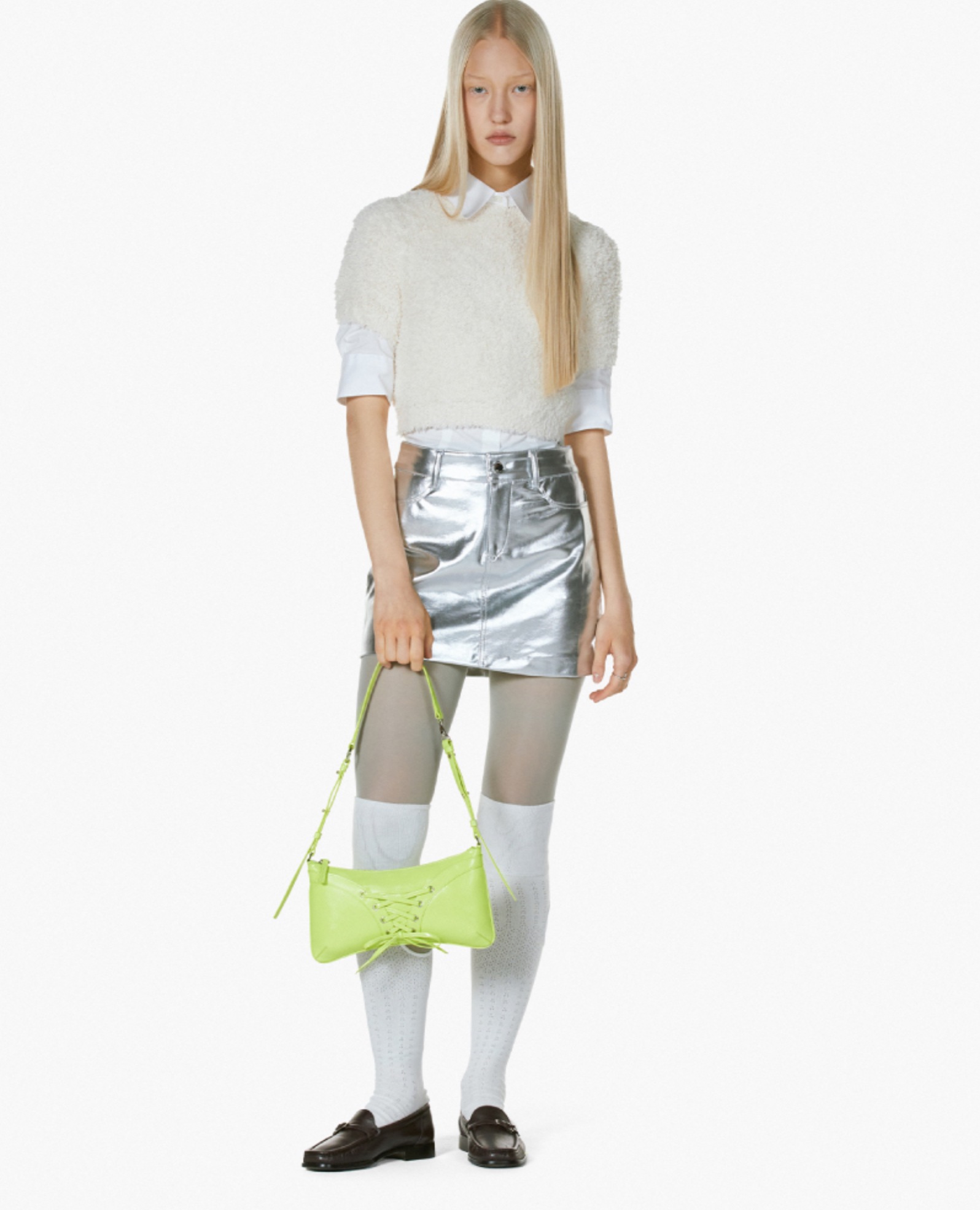 RIBBON TIE SHOULDER BAG