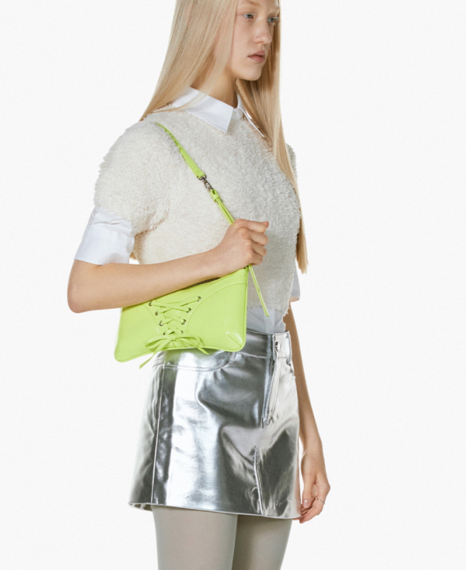 RIBBON TIE SHOULDER BAG