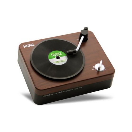 HURIZ】 HR-miniTurn ターンテーブル型 Bluetooth スピーカー