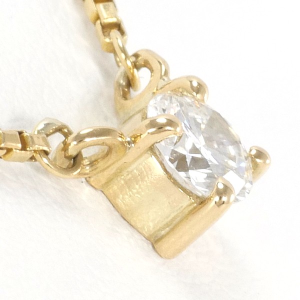 K18 18金 YG ネックレス ダイヤ 0.329 VVS2 鑑別書 ジュエリー 中古 K18 18金 YG ネックレス ダイヤ 0.329 VVS2 鑑別書 ジュエリー 中古