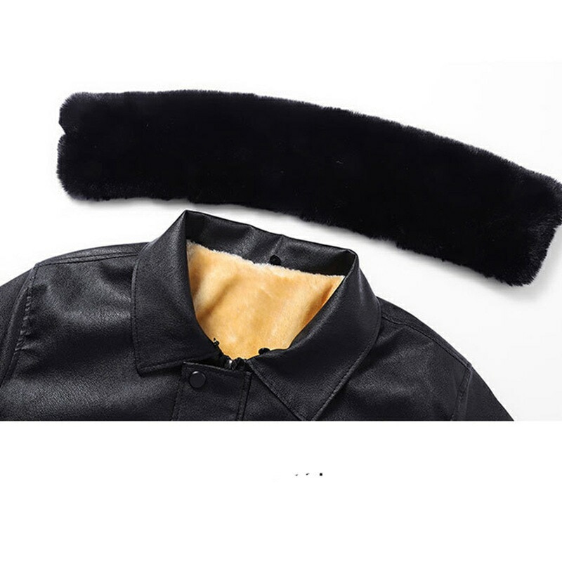 PUジャケット メンズ 中高年 ジャケット アウターコート 裏起毛 ジップアップ ファー襟 取外し可 ショート丈 防寒防風 ブルゾン 長袖 トップス 無地 柔らかい ビジネス カジュアル 通勤 上着