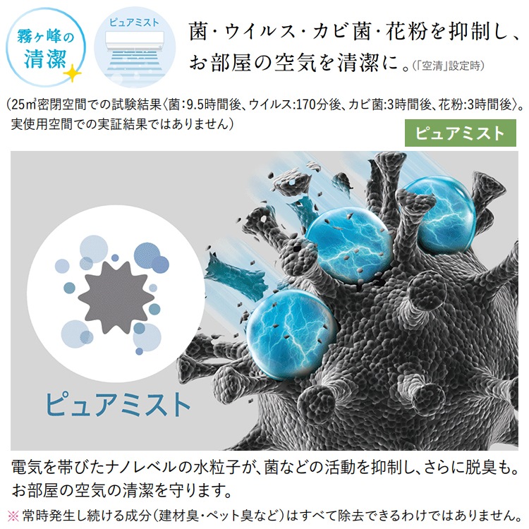 エアコン おもに20畳 三菱電機 JXVシリーズ 2024年モデル ムーブアイ 省エネ 節電 菌抑制 単相200V MSZ-JXV6324S-W
