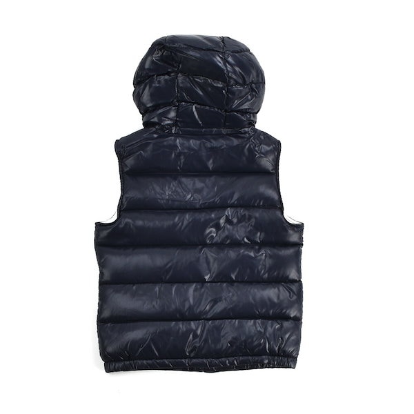 モンクレール ダウンベスト キッズ ジュニア 子供用 ジレ アウター ダークネイビー ピンク パープル MONCLER  MONTREUIL[1a00101-6810]