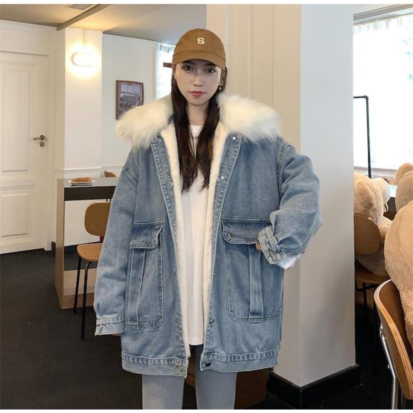 デニムジャケット レディース 裏ボア 厚手 アウター Gジャン 襟ボア 冬服 コート カジュアル 20代 30代 40代 50代