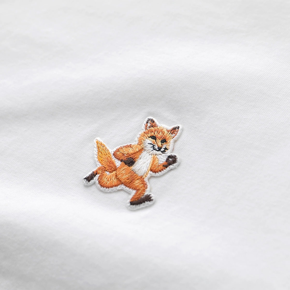 MAISON KITSUNE メゾンキツネ Tシャツ MW00119KJ0008 レディース 半袖 クルーネック カットソー コットン フォックス刺繍パッチ カラー4色