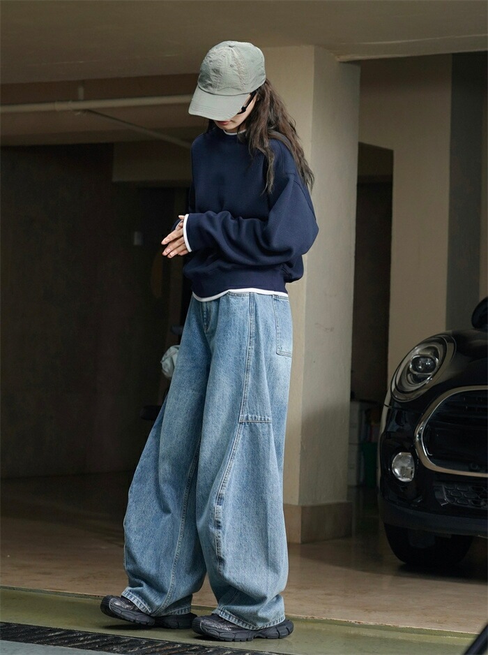 パンツ デニムパンツ ワイドパンツ レディース ワイド ワイドデニム 大きいサイズ ロング ロングパンツ ロングデニム バギー ゆったり ボトムス ズボン 無地 体型カバー 着痩せ 春 秋 春秋 スト パンツ デニムパンツ ワイドパンツ レディース ワイド ワイドデニム 大きいサイズ ロング ロングパンツ ロングデニム バギー ゆったり ボトムス ズボン 無地 体型カバー 着痩せ 春 秋 春秋 スト