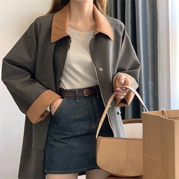 テーラードジャケット レディース 40代 長袖 ショート丈 カーキ ゆったり 通勤 大人 コート 秋 新作