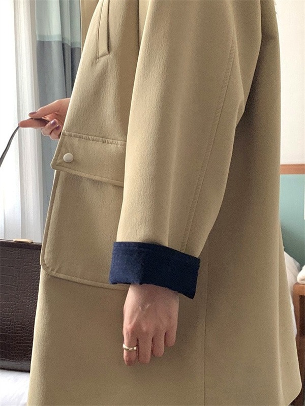 テーラードジャケット レディース 40代 長袖 ショート丈 カーキ ゆったり 通勤 大人 コート 秋 新作