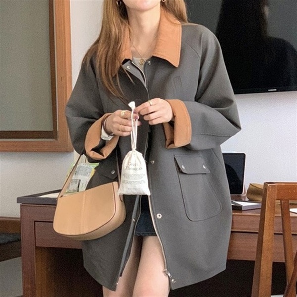 テーラードジャケット レディース 40代 長袖 ショート丈 カーキ ゆったり 通勤 大人 コート 秋 新作