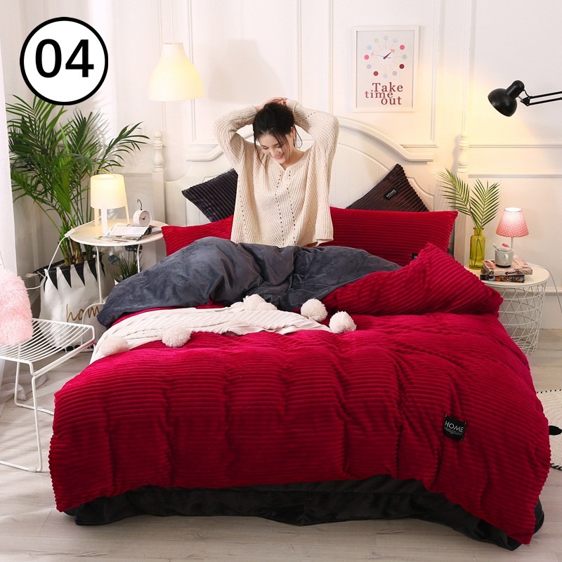 掛け布団カバー 冬用フリースマイクロファイバー無地ボーダー光沢感おしゃれ ダブル 掛け布団カバー 冬用フリースマイクロファイバー無地ボーダー光沢感