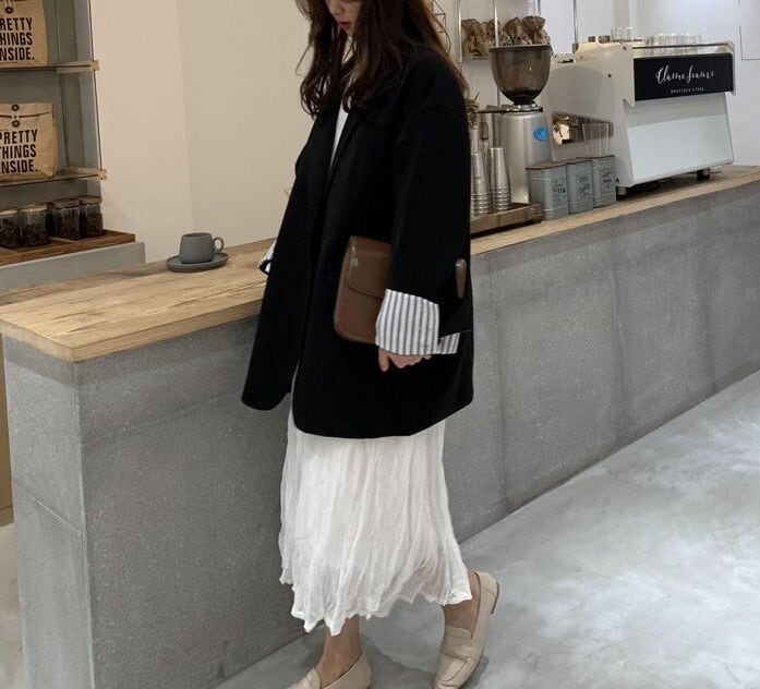 レディース ジャケット 上着 テーラードジャケット 羽織り アウター オーバーサイズ スーツ ラペルネック ストライプ インスタ映え 可愛い かわいい 韓国 かっこいい カジュアル 大人 上品 lou レディース ジャケット 上着 テーラードジャケット 羽織り アウター オーバーサイズ スーツ ラペルネック ストライプ インスタ映え 可愛い かわいい 韓国 かっこいい カジュアル 大人 上品 lou