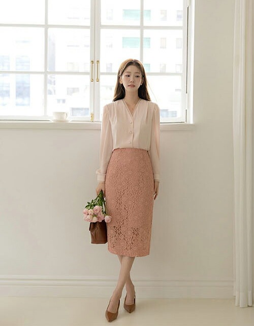 [メガ割りSALE]レースHラインスカート・p682207