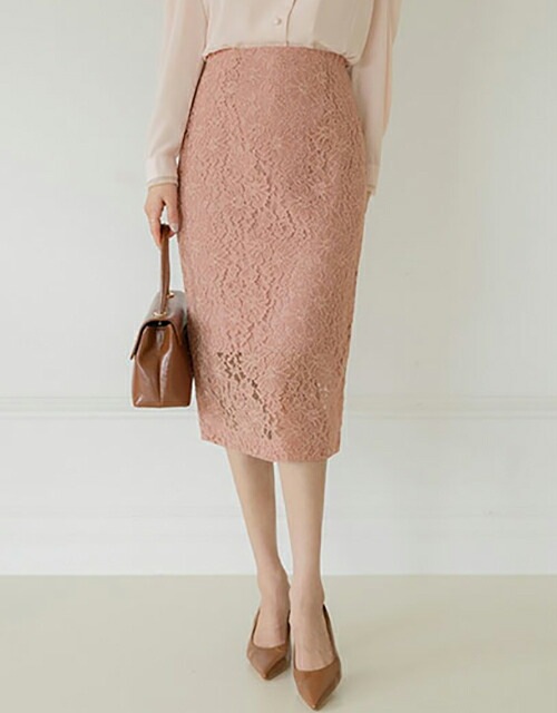 [メガ割りSALE]レースHラインスカート・p682207