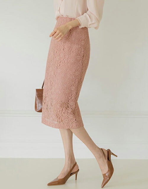 [メガ割りSALE]レースHラインスカート・p682207