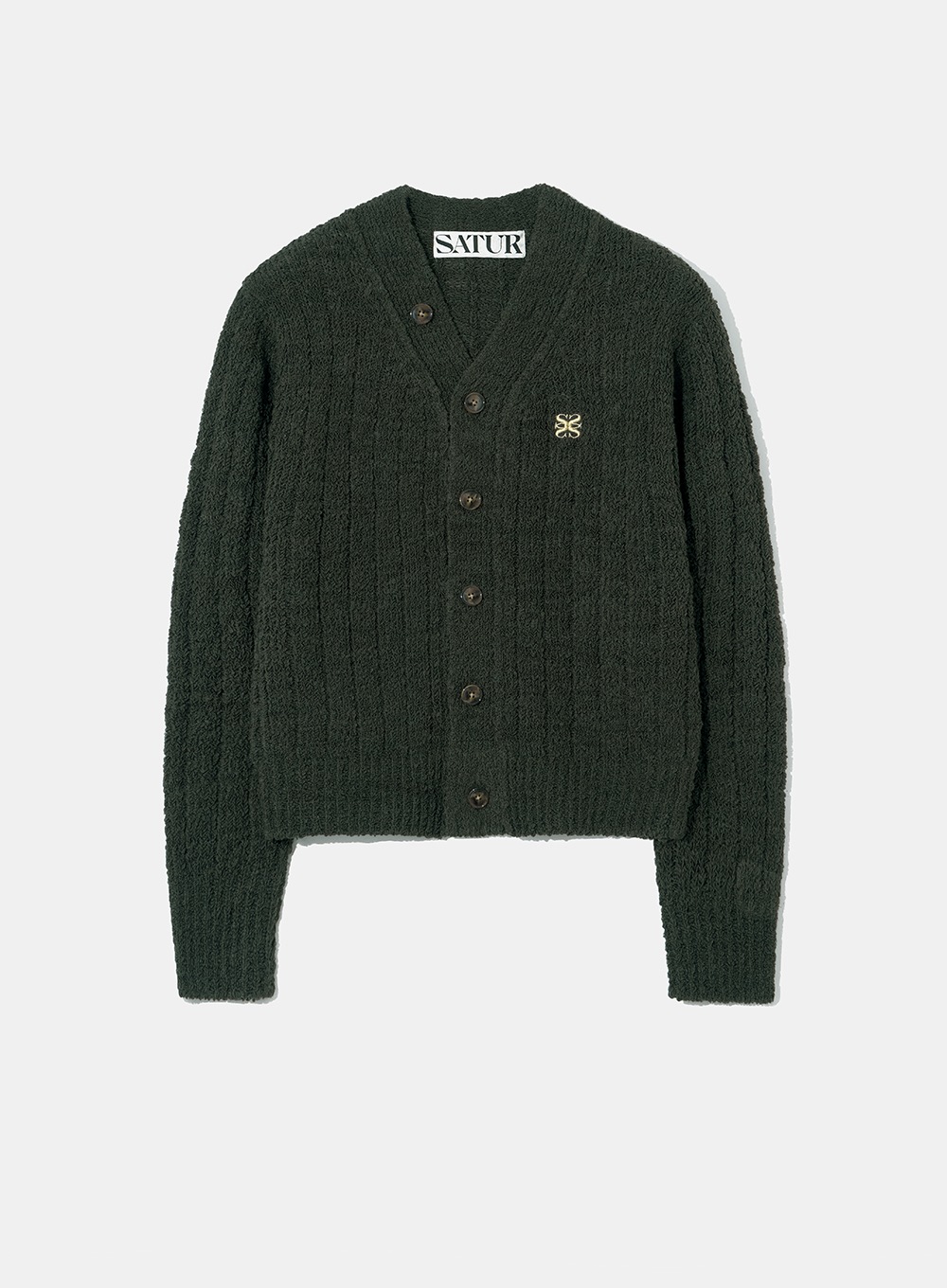 トップス SATUR FARO Over Size Boucle Cardigan SATUR☆Faro Over Size Boucle Cardigan (SATUR/カーディガン