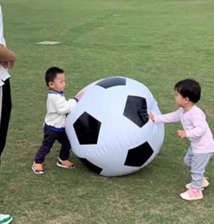 巨大 サッカーボール ビーチボール インフレータブル ジャンボ マリンスポーツ 水遊び(白, 直径100cm) 巨大 サッカーボール ビーチボール インフレータブル ジャンボ マリンスポーツ 水遊び(白, 直径100cm)