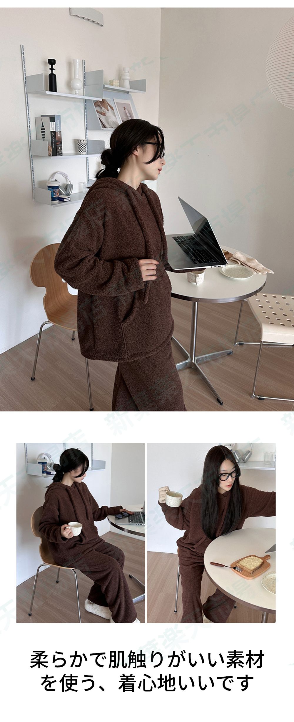 パジャマ 上下セット パーカー フリーサイズ ルームウェア ポケット付き 男女兼用 もこもこ パジャマ レディース 部屋着 長袖 裏起毛 冬用 通気性 暖かい かわいい シンプル 可愛い 厚手 ふわふ パジャマ 上下セット パーカー フリーサイズ ルームウェア ポケット付き 男女兼用 もこもこ パジャマ レディース 部屋着 長袖 裏起毛 冬用 通気性 暖かい かわいい シンプル 可愛い 厚手 ふわふ