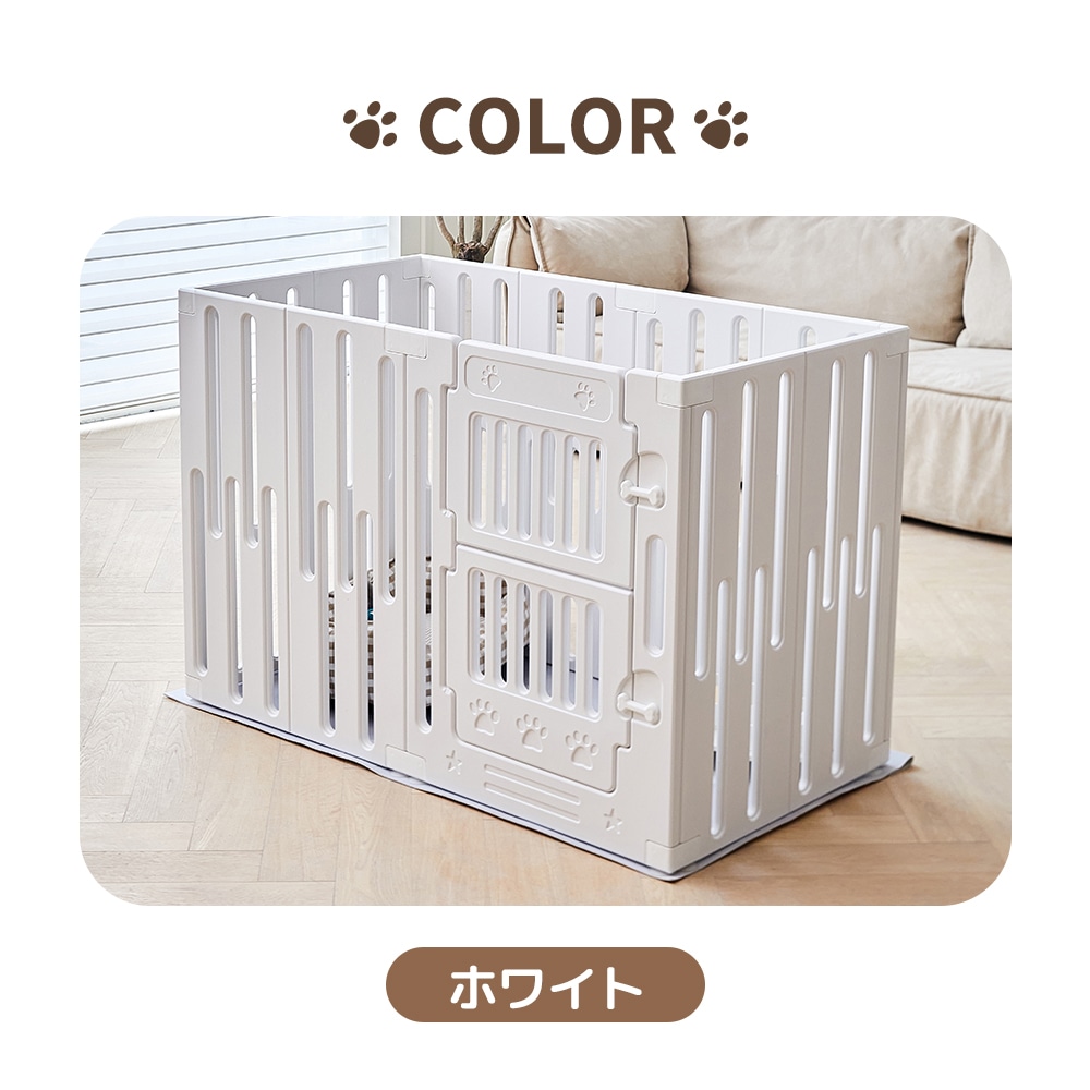 サークル 犬 ドッグサークル ペットサークル ドア付き 6枚セット 小型犬中型犬 ペットフェンス 6枚セット ドア付き 折りたたみ ペットサークル