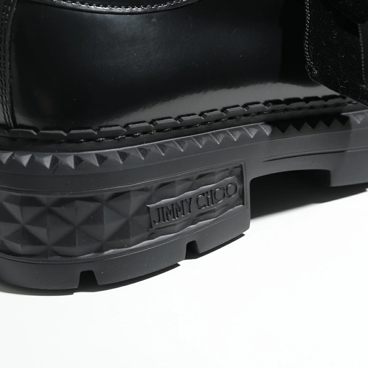 Jimmy Choo ジミーチュウ ローファー MARLOW MOCASSIN/F HJW マーロー モカシン レディース リボン ベルベット ベロア シューズ 【mega】