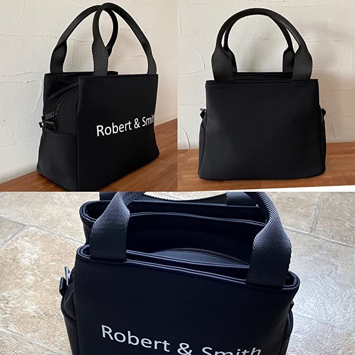 ロバート・アンド・スミスゴルフバッグ ラウンドバッグ ゴルフポーチ ラウンドトートバッグ ラウンドポーチ ラウンド用小物バッグ 黒/ブラック(ブラック)