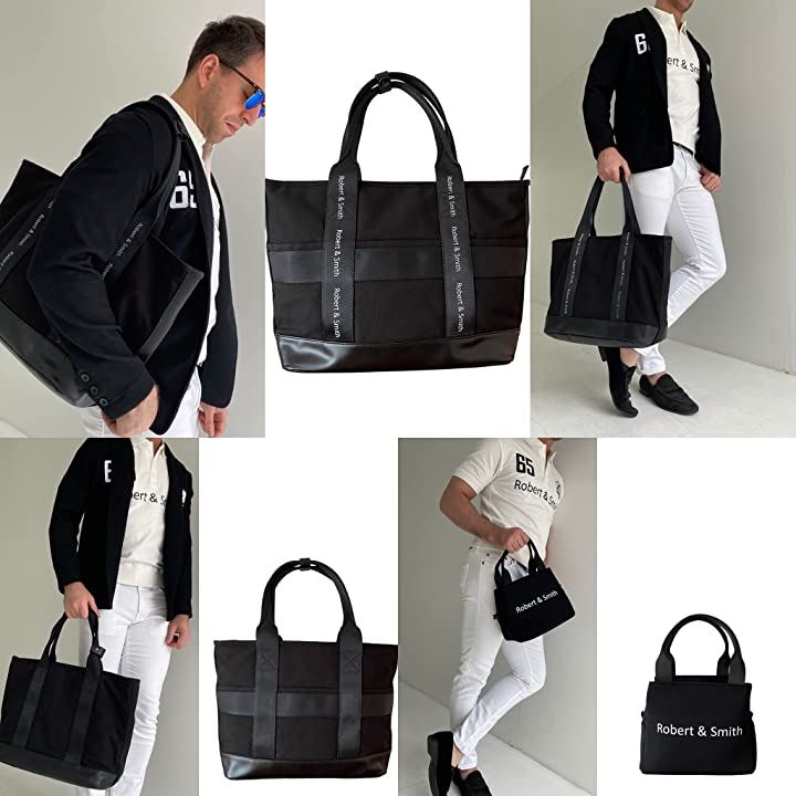 ロバート・アンド・スミスゴルフバッグ ラウンドバッグ ゴルフポーチ ラウンドトートバッグ ラウンドポーチ ラウンド用小物バッグ 黒/ブラック(ブラック)