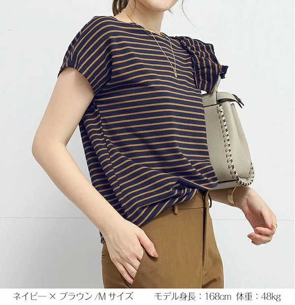 Qoo10] ダークエンジェル 【 肩フリルアシメボーダーT 】 Tシャ