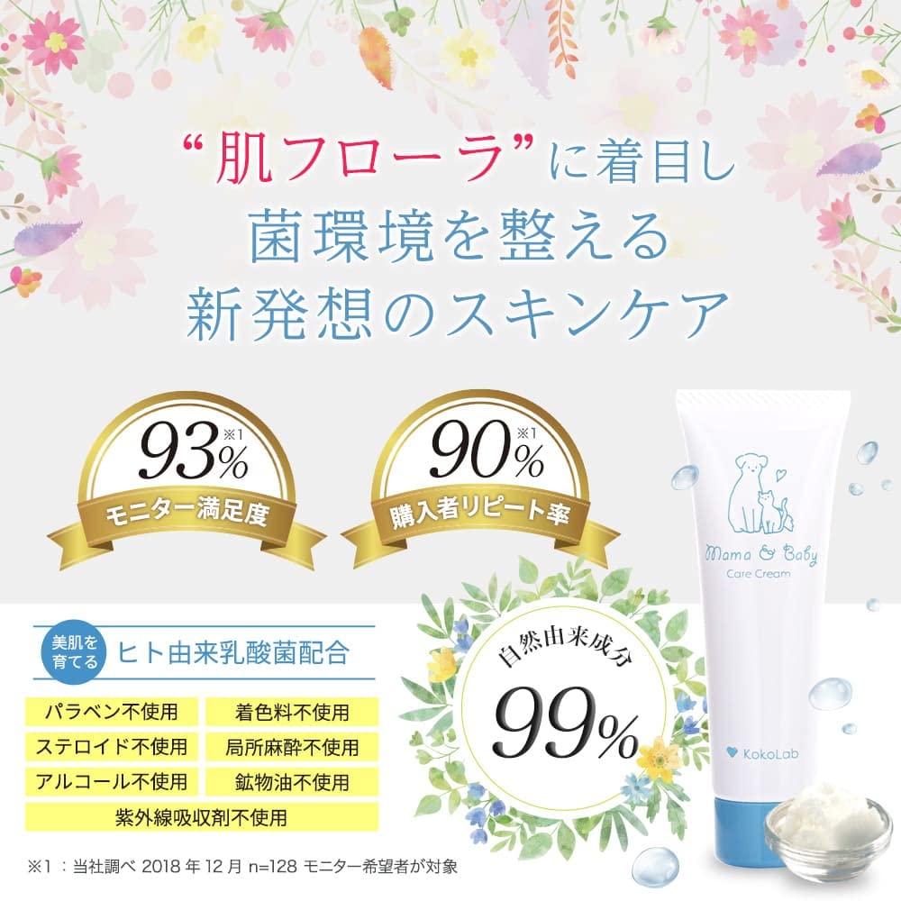 ママ&ベビーケアクリーム 30g×2本セット（無香料）約7,500億個