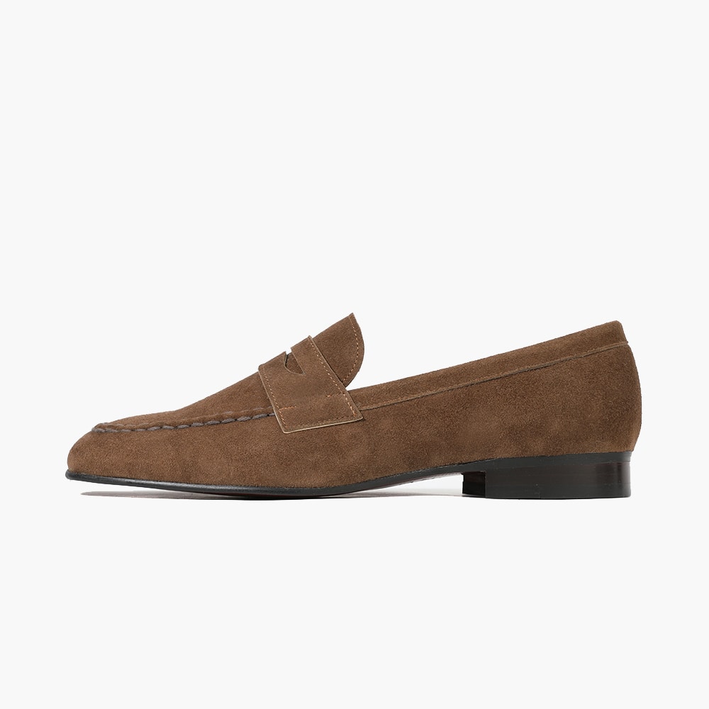 スエード ペニーローファーメンズ 本革 Uチップ ローファー メンズ 軽量 韓国ファッション靴 MB