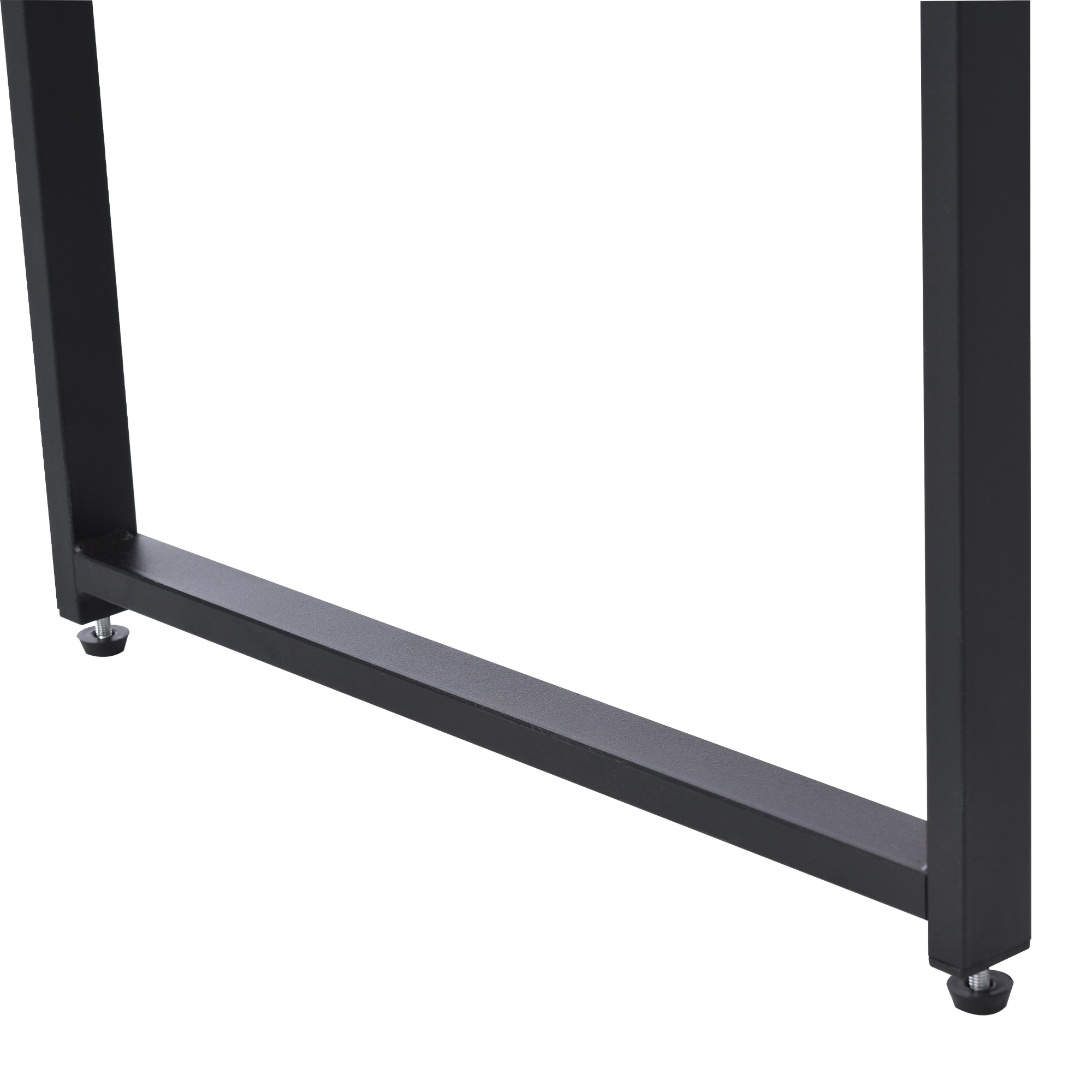 【国内発送,送.料無料】A313【新品登場】　【ホワイト】　パソコンデスク 3段シェルフ付 オフィスデスク 簡易デスク 木製 ミシン台 学習机 アジャスター付き