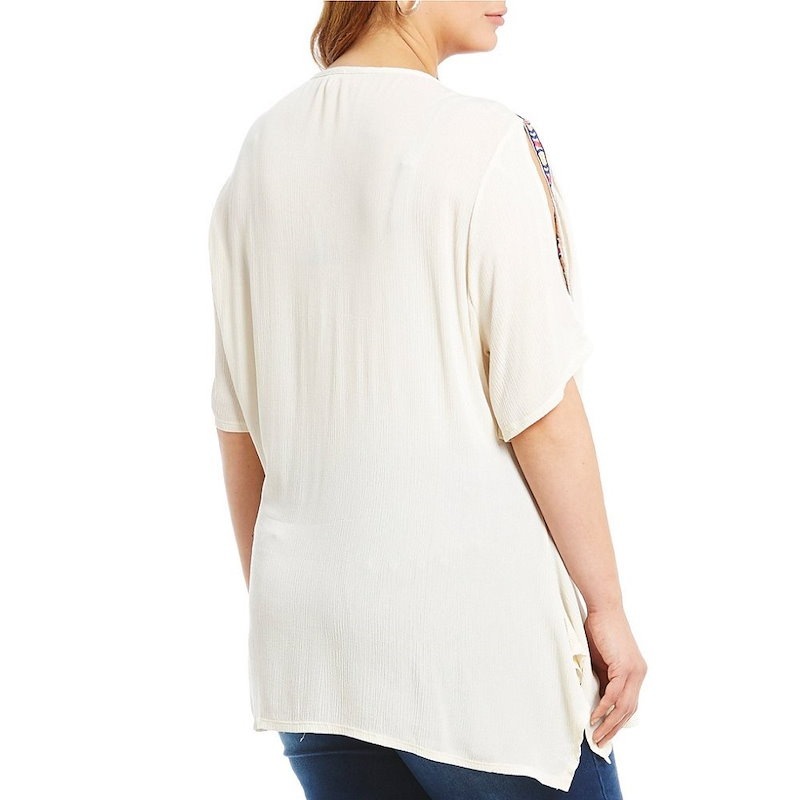 レバ レディース トップス ブラウス【Reba Plus Embroidered Tunic】Multi レバ レディース トップス ブラウス【Reba Plus Embroidered Tunic】Multi