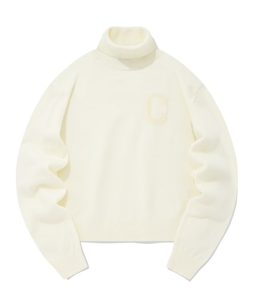 ウーマン クロップ C ロゴ タートルネック ニット CO2204KT76 ウーマン クロップ C ロゴ タートルネック ニット CO2204KT76