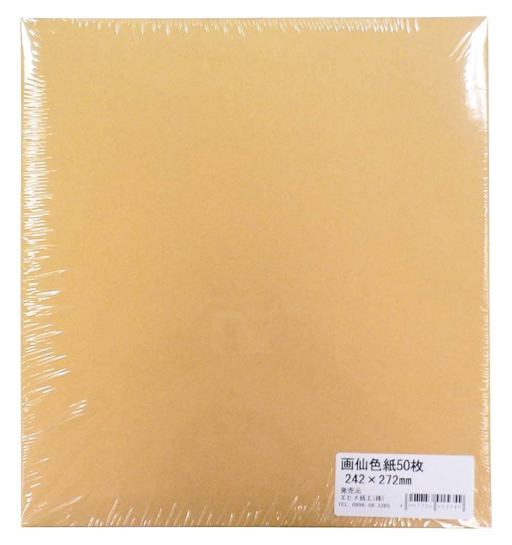 エヒメ紙工 画仙色紙 EGS-50P 242×272mm 50枚入 エヒメ紙工 画仙色紙 EGS-50P 242×272mm 50枚入